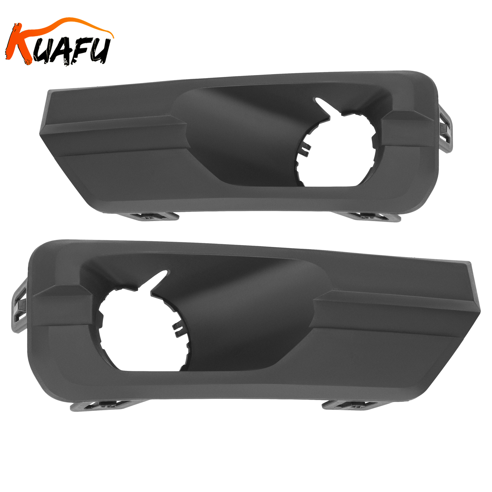 KUAFU Front Bumper Fog Light Bezel Trim Cover For GMC Acadia 2013-2016 17 LH+RH