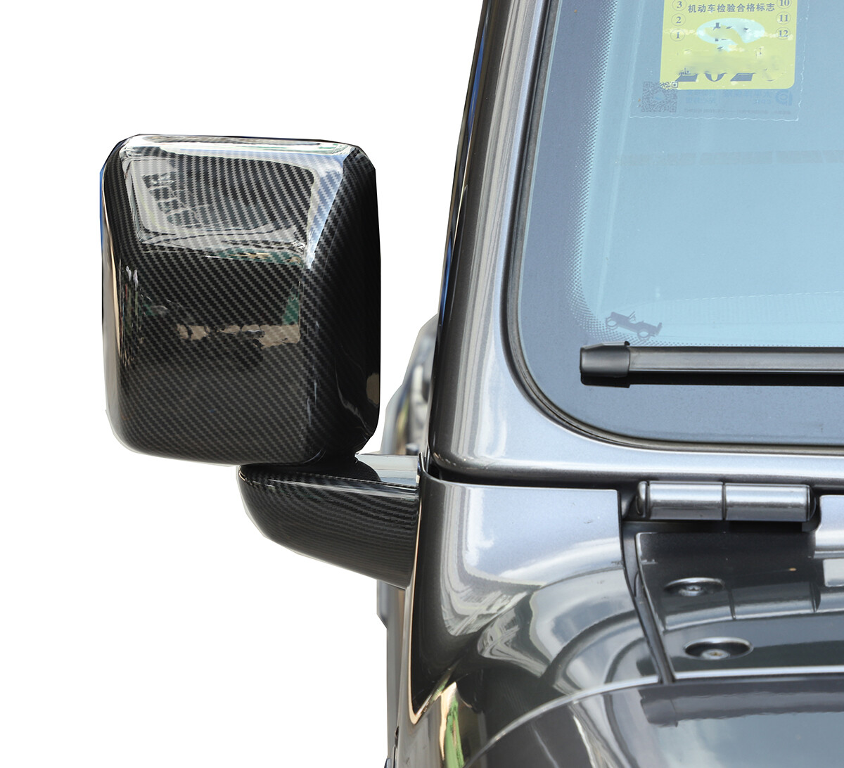 6* Side Rear View Mirror Full Cover Caps Shell Overlay Trim For Jeep Wrangler JL