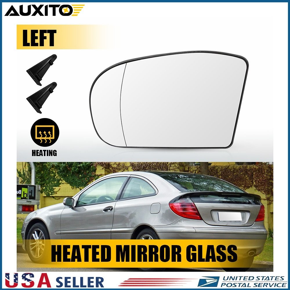 Left Right Heated Mirror Glass For Mercedes E-Class W211 E320 E350 2003-06 1/2X