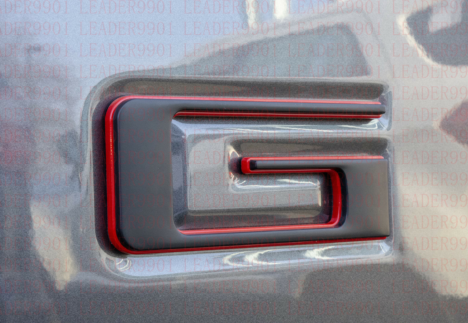 Double Layer Tailgate Insert Letters fits 2019-2021 Ford Ranger (Black Red)