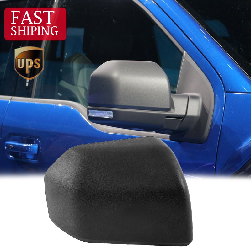 Right Passenger Side Mirror Cover Cap For Ford F150 2015 2016-2020 Matte black