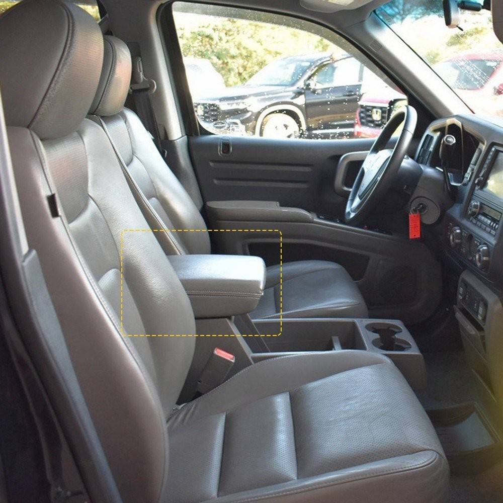 For Honda Ridgeline 2006-14 Front Center Console Armrest Lid Leather Gray 1-10X