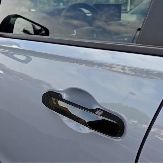 Bright black Front Door Handles Cover Trim 4pc For Honda Pilot 2023-2026