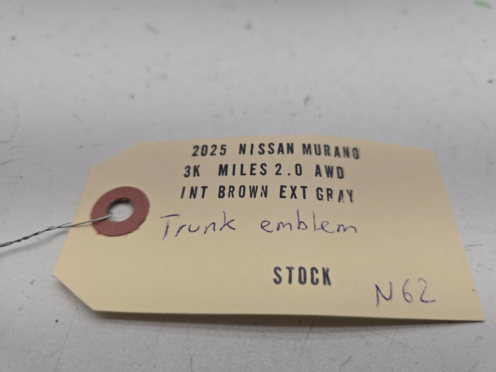 2025-2026 NISSAN MURANO REAR TRUNK TAILGATE LIFTGATE LOGO EMBLEM W/ SWITCH OEM