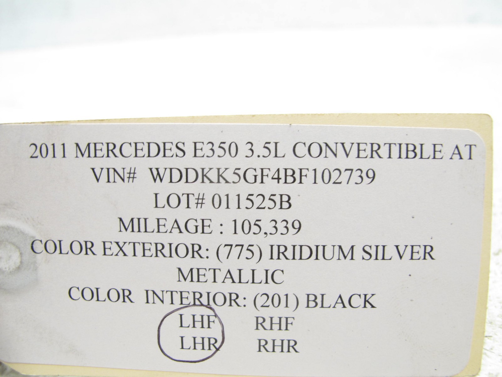 11-17 Mercedes A207 E350 Convertible Rocker Panel Guard Skirt Cover Left Oem 011