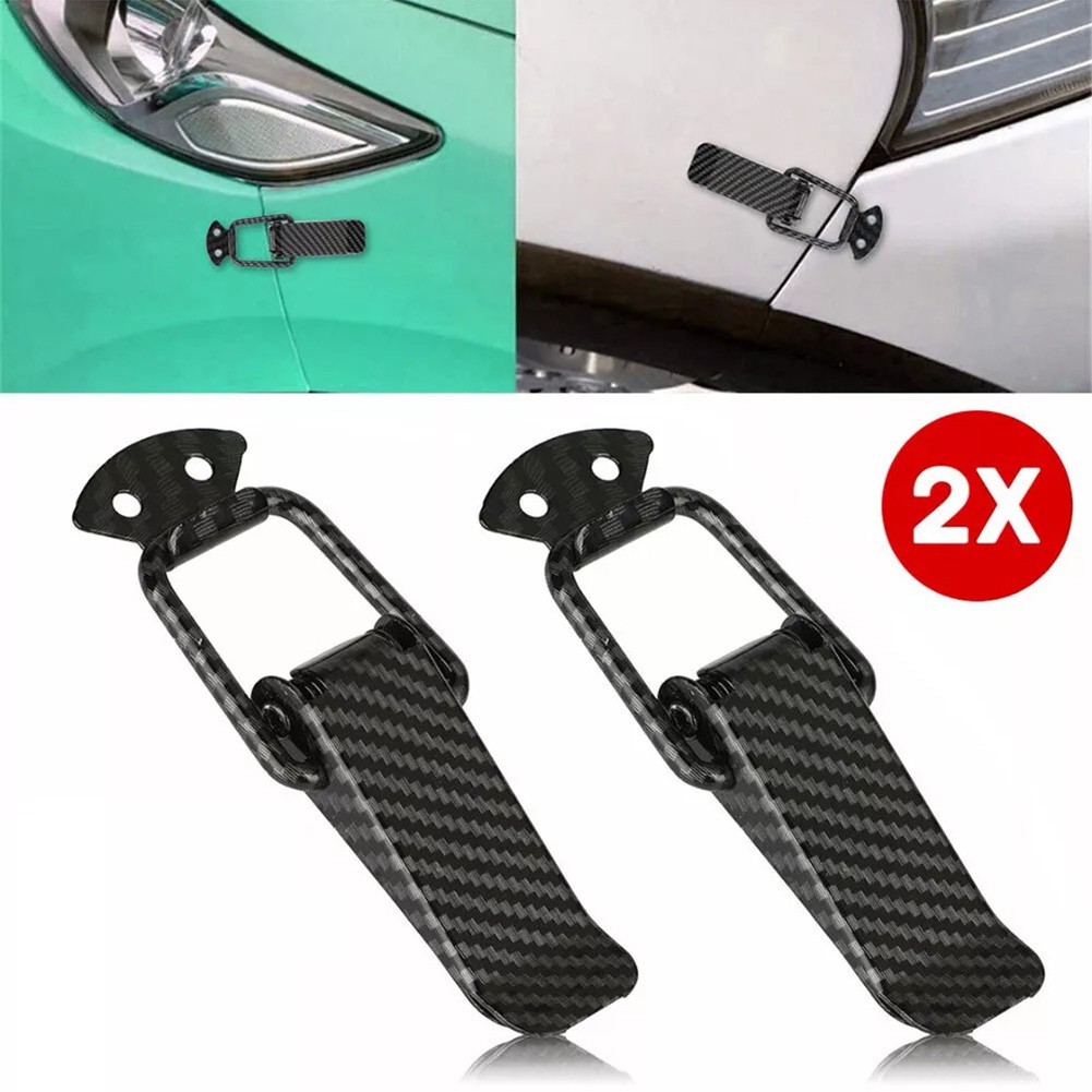 Quick Install Auto Bumper Clips Set of 2 in Lightweight Metal and Fibers