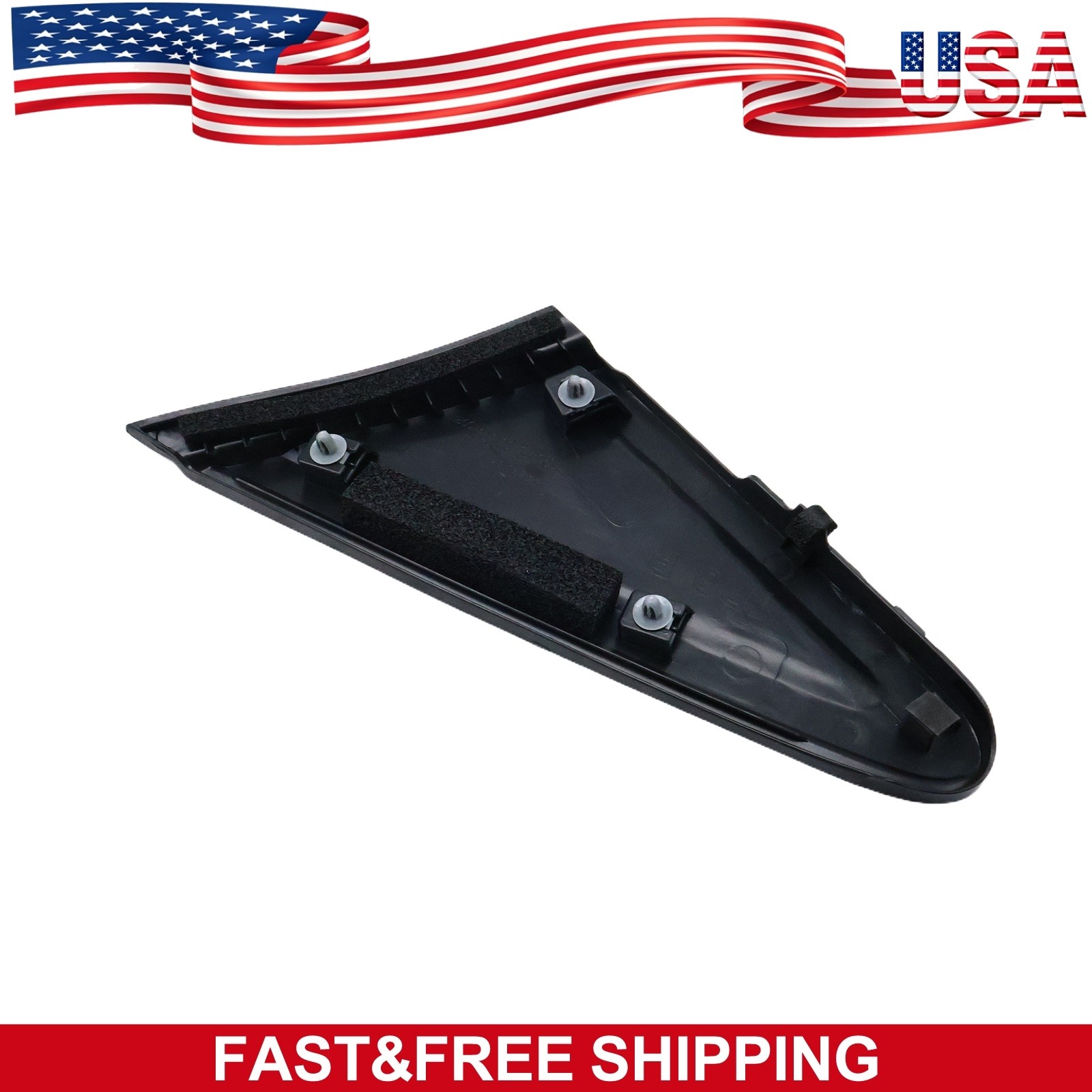 Door Mirror Corner Pillar Trim For 2012-2015 Honda Civic LH RH Side Pair Molding
