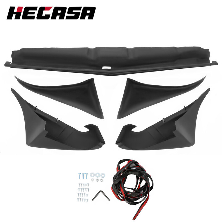 For Pontiac Firebird 1979-1981 Painted Black Front & Rear Wheel Flares 5PCS