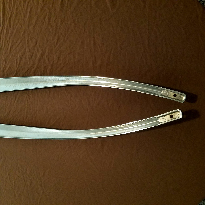Very, Very Nice Hearse Chrome Landau Bars Custom Trim Molding Bars 57 7/8″ long