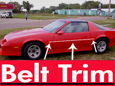 For CAMARO IROC-Z CHROME SIDE BELT TRIM DOOR MOLDING 1982 – 1992