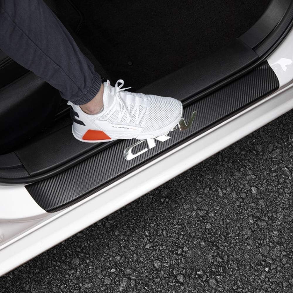 Durable Carbon Fiber Welcome Pedal Protectors for Honda CRV 2006-2026 – 4PCS