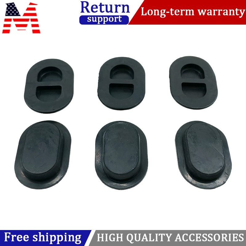 6Pcs Floor Pan Drain Rubber Plugs For Jeep Wrangler & Gladiator 2014-2026
