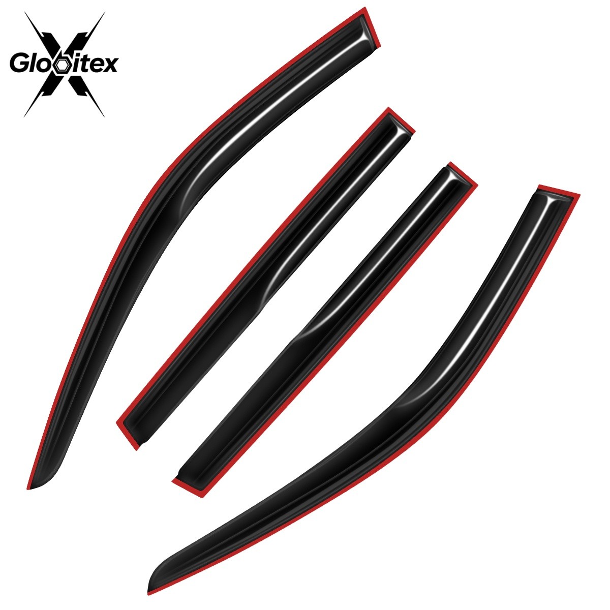 For 2023-2025 Honda CRV JDM Mugen Style Window Visors Rain Guards Deflectors