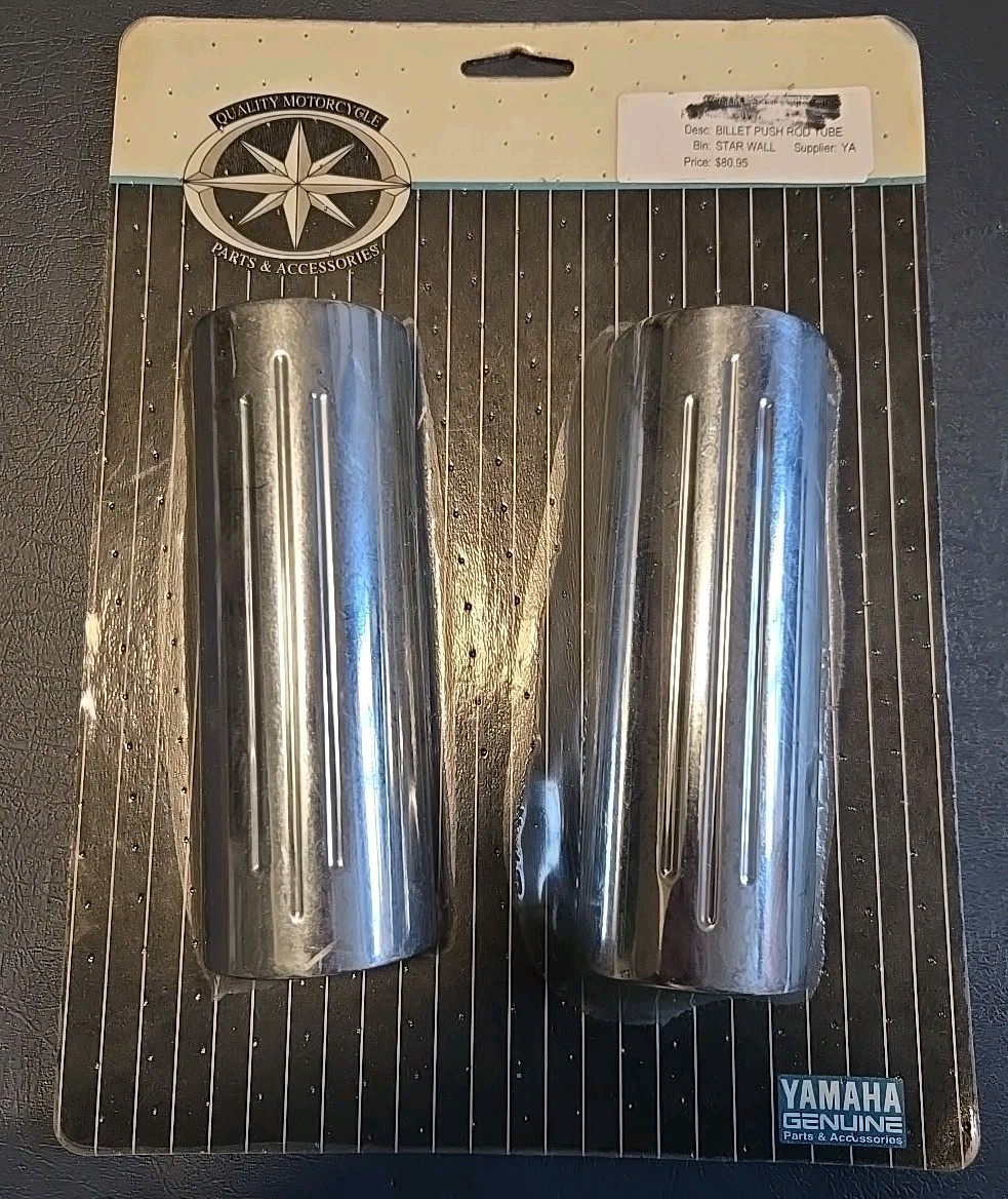 New Old Stock Yamaha Motorcycle Star STR-4WM27-45-02 Billet Push Rod Tube Covers