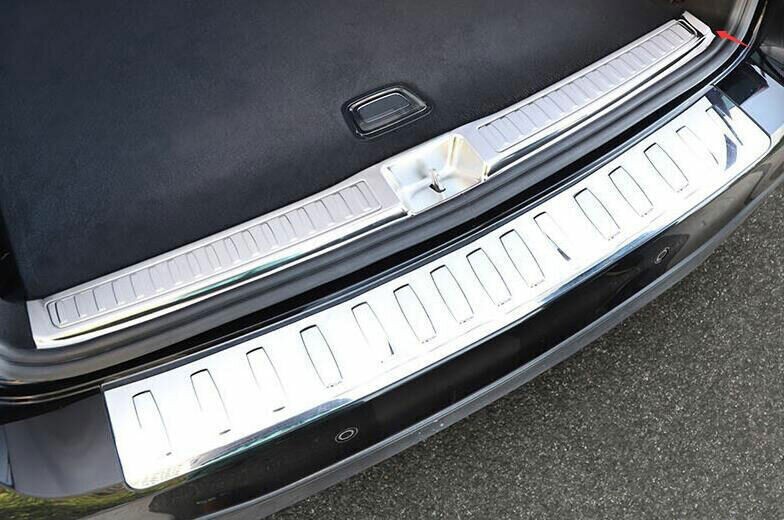 Fit For Benz Ml 2012-2015 Silver Titanium Rear Bumper Sill Plate Protector 1pcs