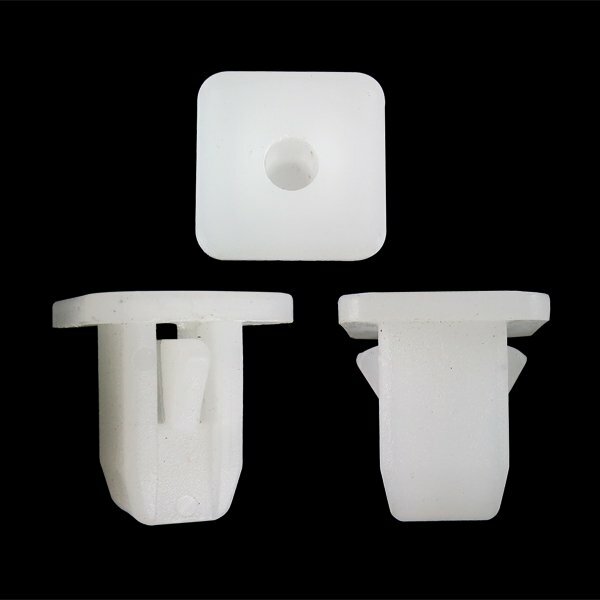 100 Nylon Nut #10 Screw Size Grommet Bumper Fender Clip Fits 8.5mm Square Hole
