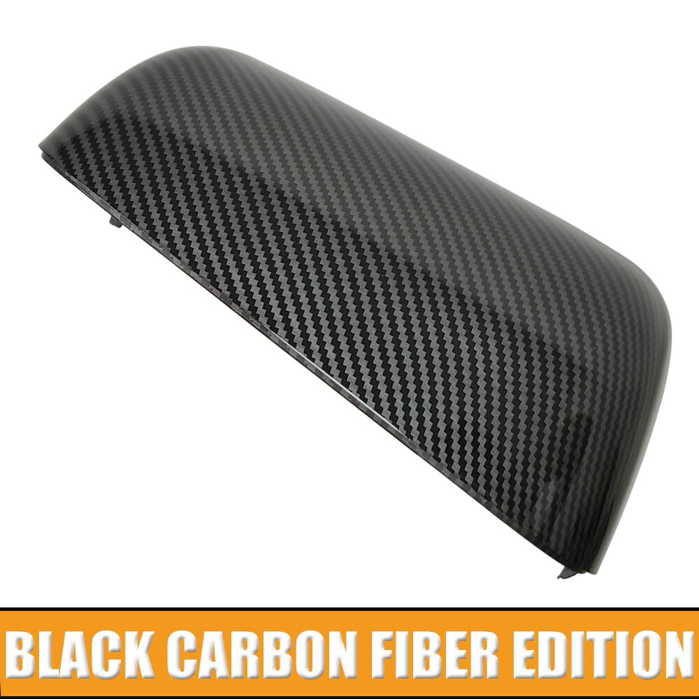 Carbon Top Half Towing RearView Mirror Cover Cap For Ford F250/350/450/550 08-16