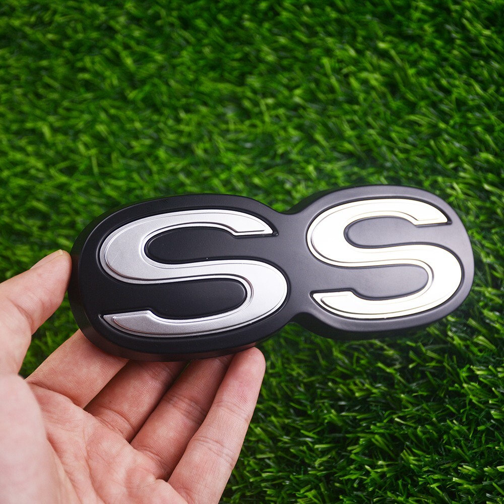 Black Silver For 1971 Rear Bumper Chevelle El Camino Super Sports “SS” Emblem
