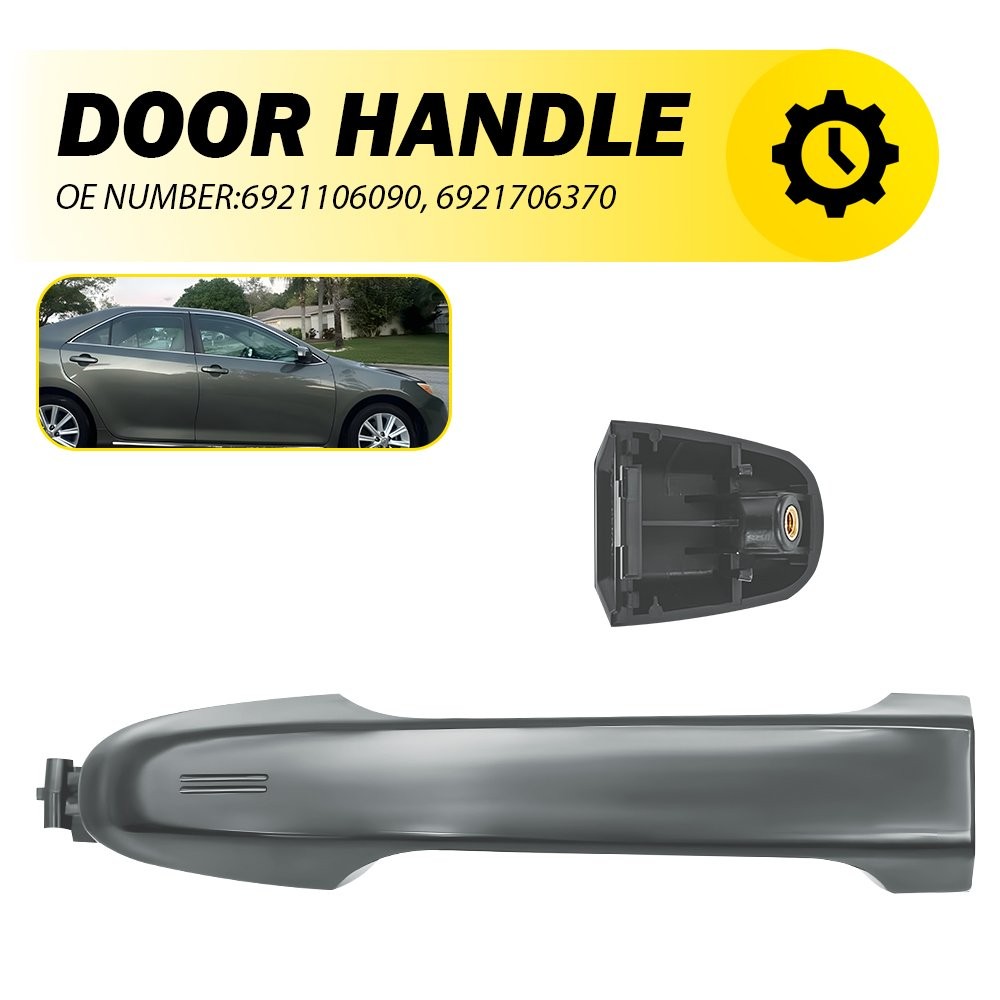 1X Door Outside Handle Front Passenger Right For Side 2012-17 Toyota Camry Gray