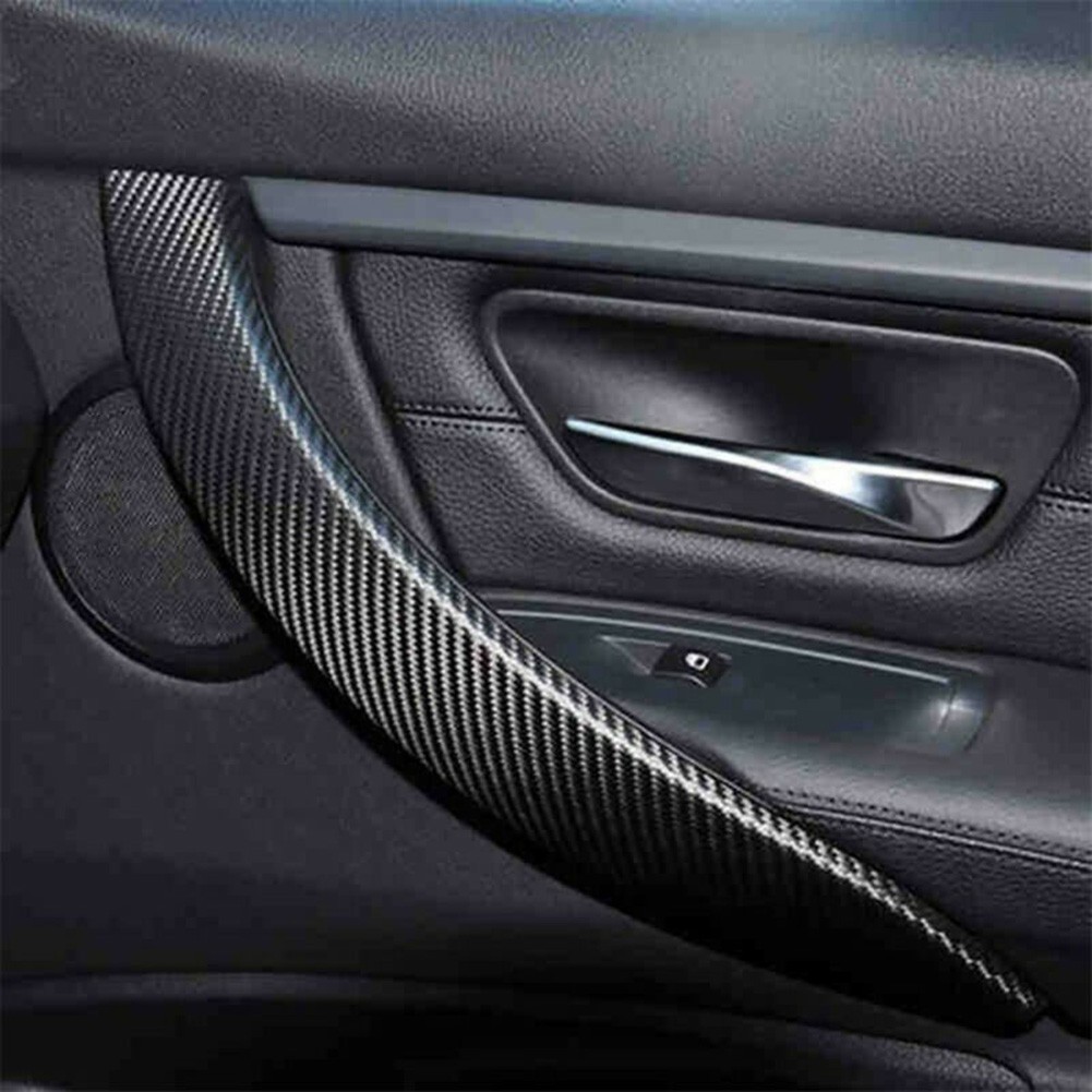 5D Carbon Fiber Black High Gloss Glossy Auto Vinyl Wrap Sticker Decal Sheet Film