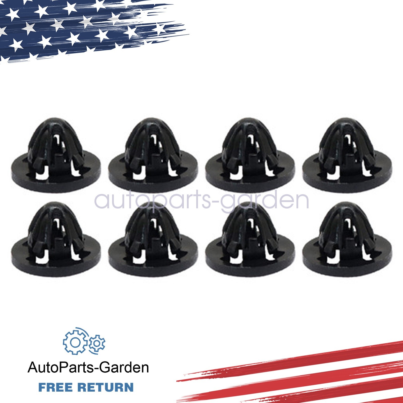 FOR Dodge Ram Truck 1500-3500 2007-2013 8PCS Tail Light Lamp Fastener Clip Black
