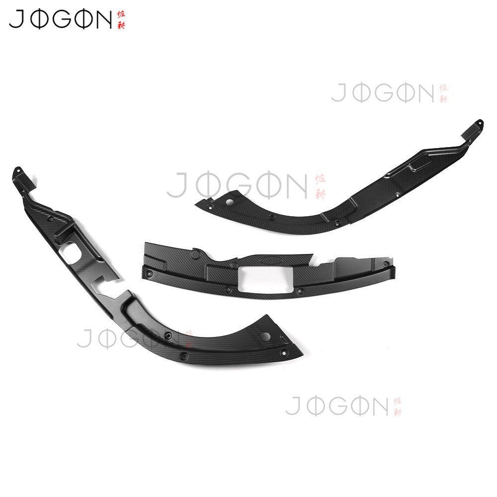 Matte Carbon Engine Bay Side Trim + Radiator Cooling Plate For Acura Integra DE5