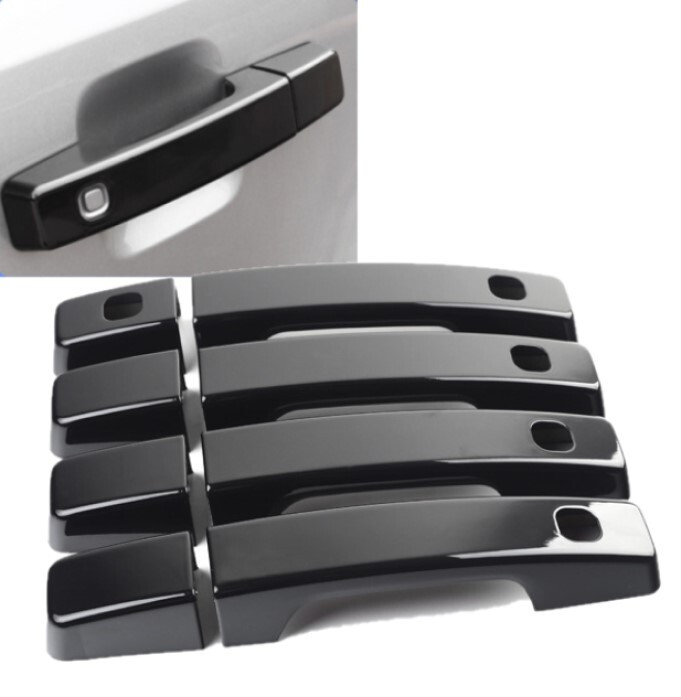 Painted Gloss Black Door Handle Overlay Cover Trim Fits 20-25 Defender 110