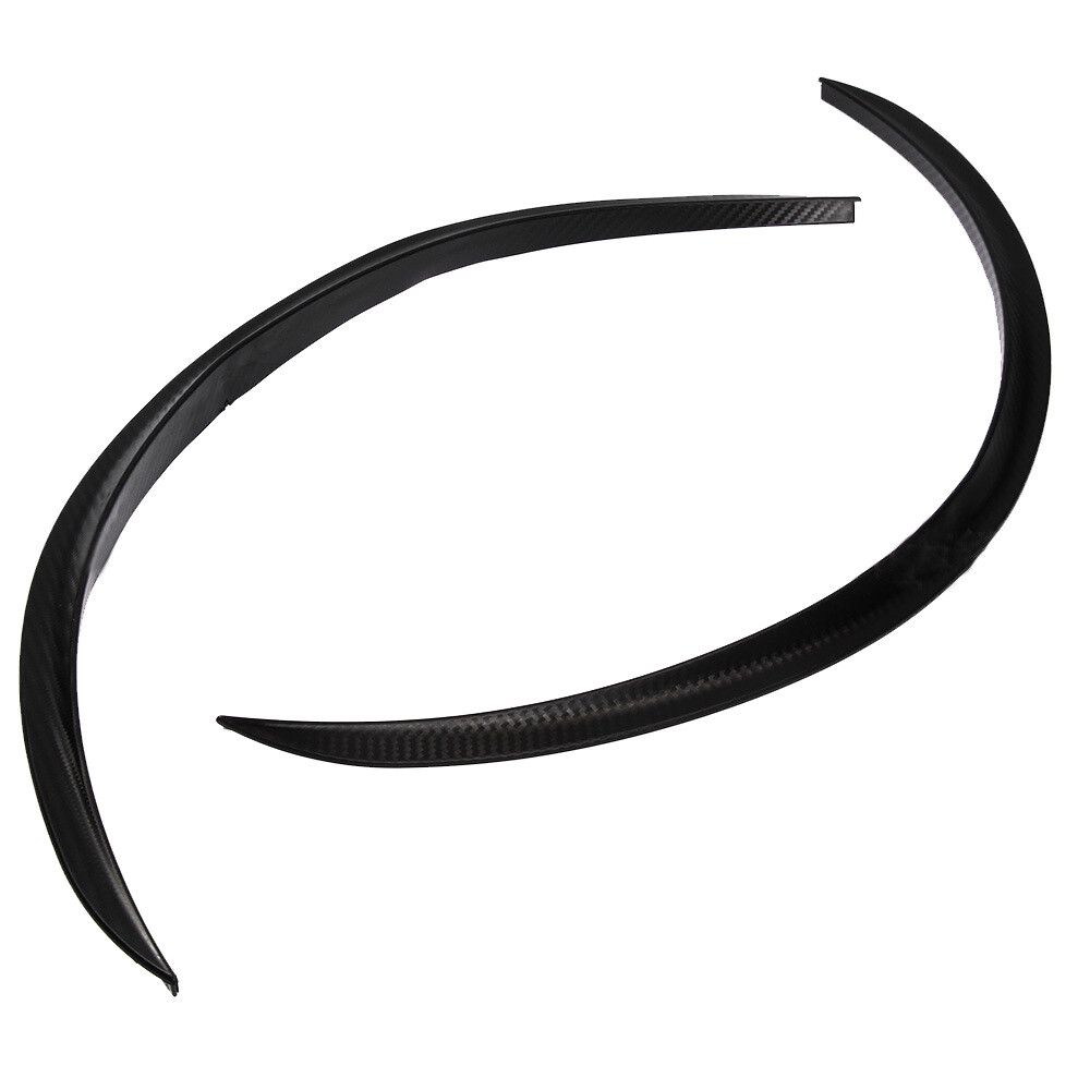 4Pcs 28.7″ Carbon Fiber Car Wheel Eyebrow Arch Protector Trim Lips Fender Flares