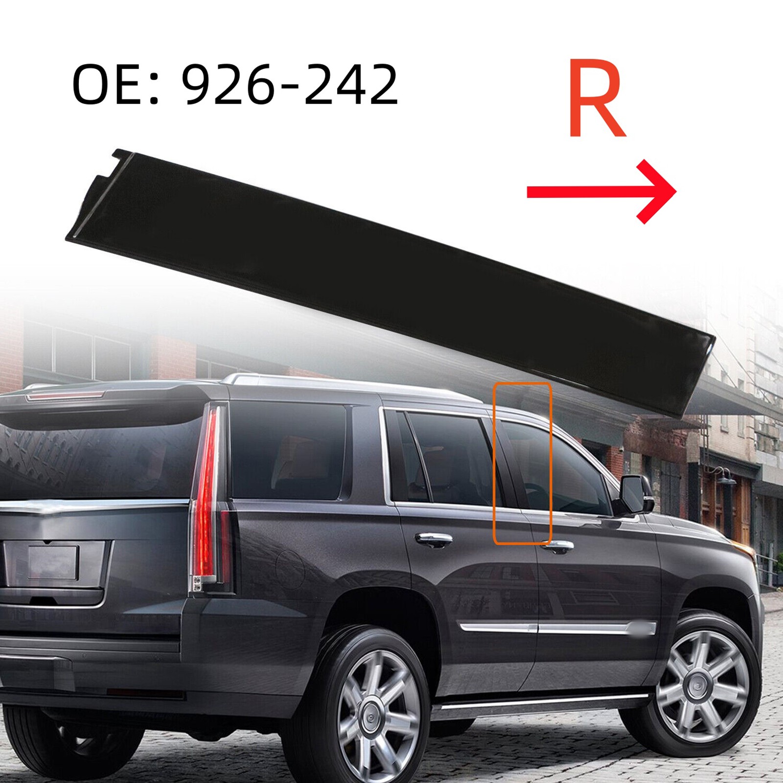 Right Passenger Front Door B Pillar Molding Trim For Cadillac For Chevy For GMC