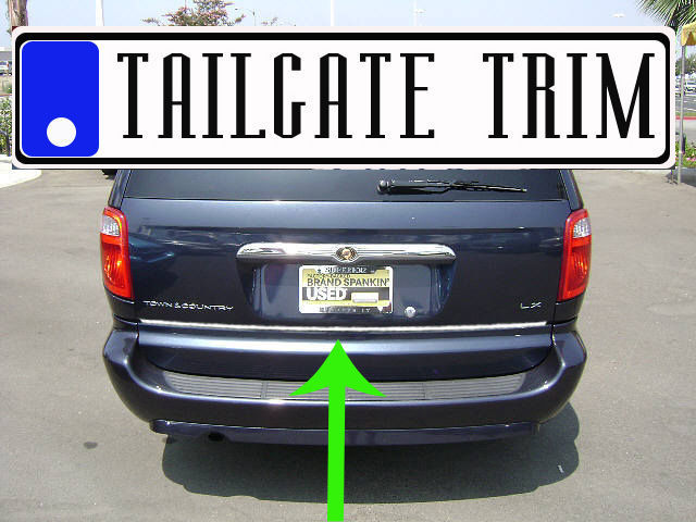 For TOWN&COUNTRY 2001-2006 2007 Chrome Tailgate Trunk Trim Molding