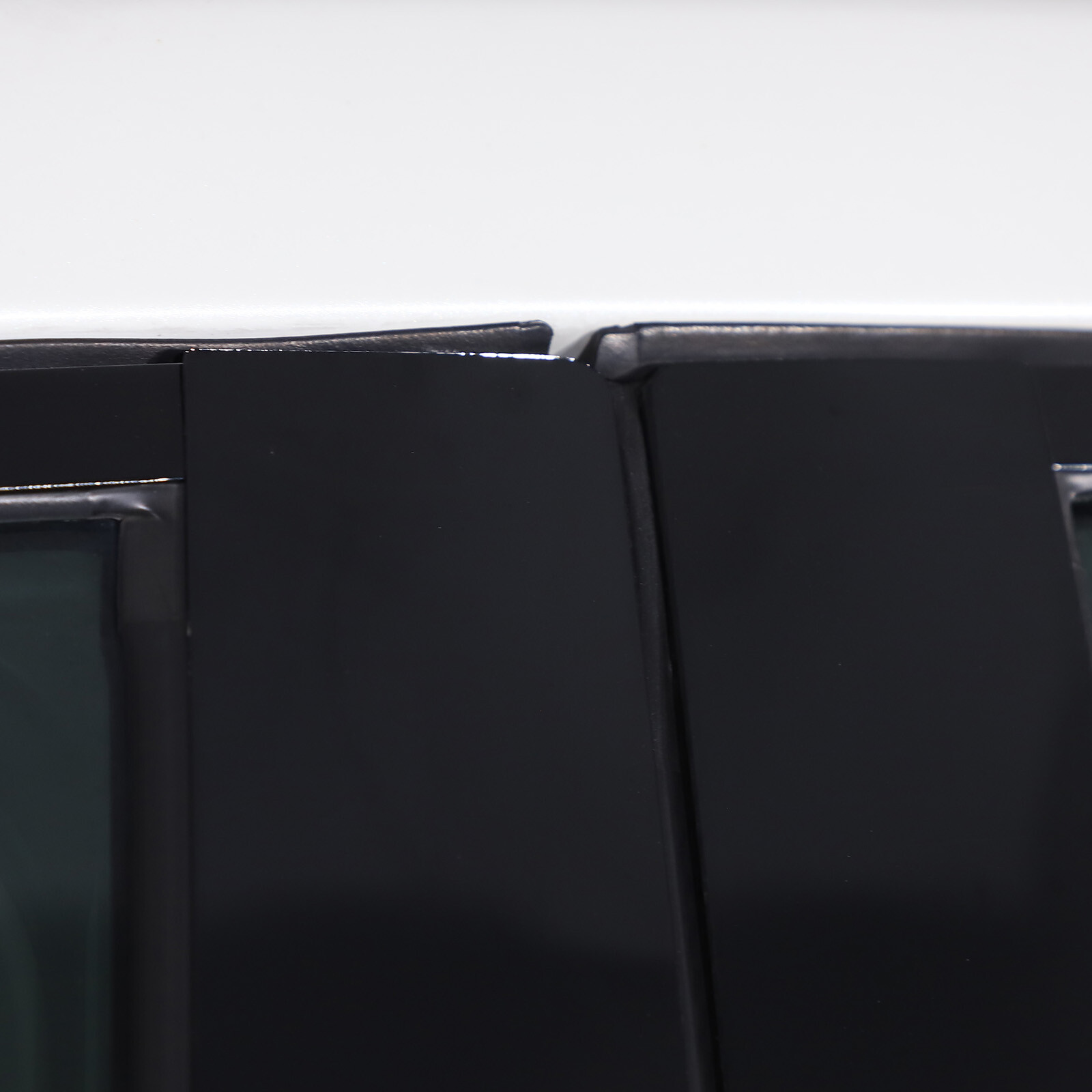 Glossy Black PC Window Center Pillar Trim Sticker For Nissan Pathfinder 2013-18