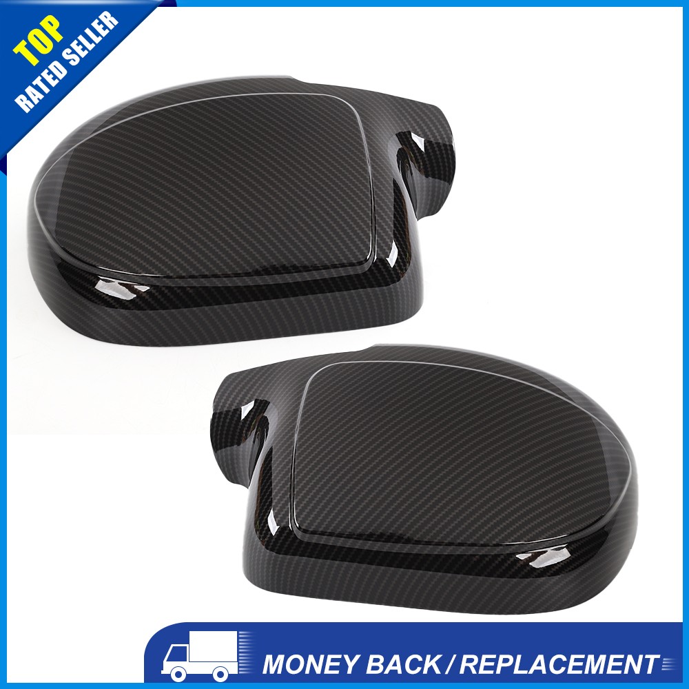 2xCarbon Rearview Door Mirror Trim For Silverado Suburban Tahoe SIERRA 1999-2006