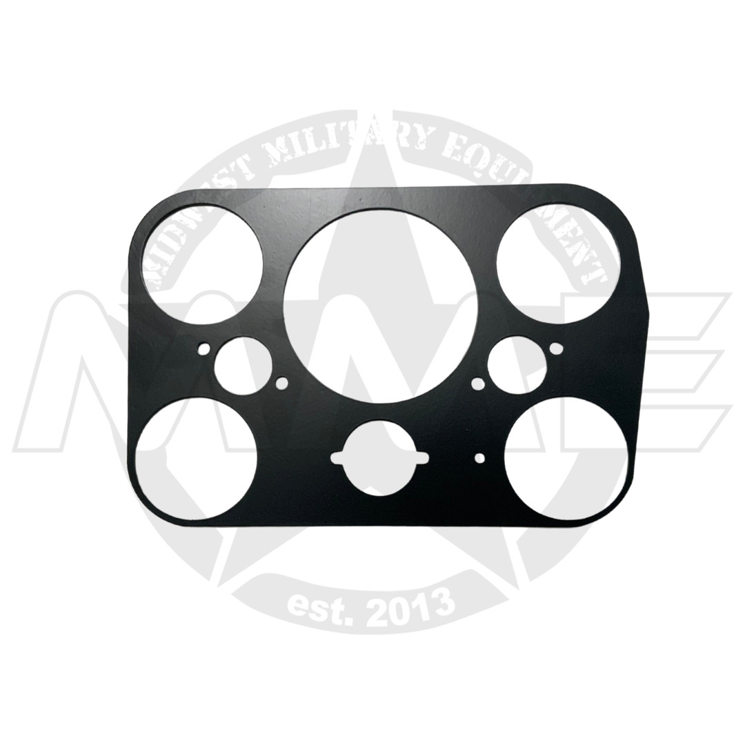 BLACK Instrument/Gauge Dash Panel Back For Humvee/HMMWV