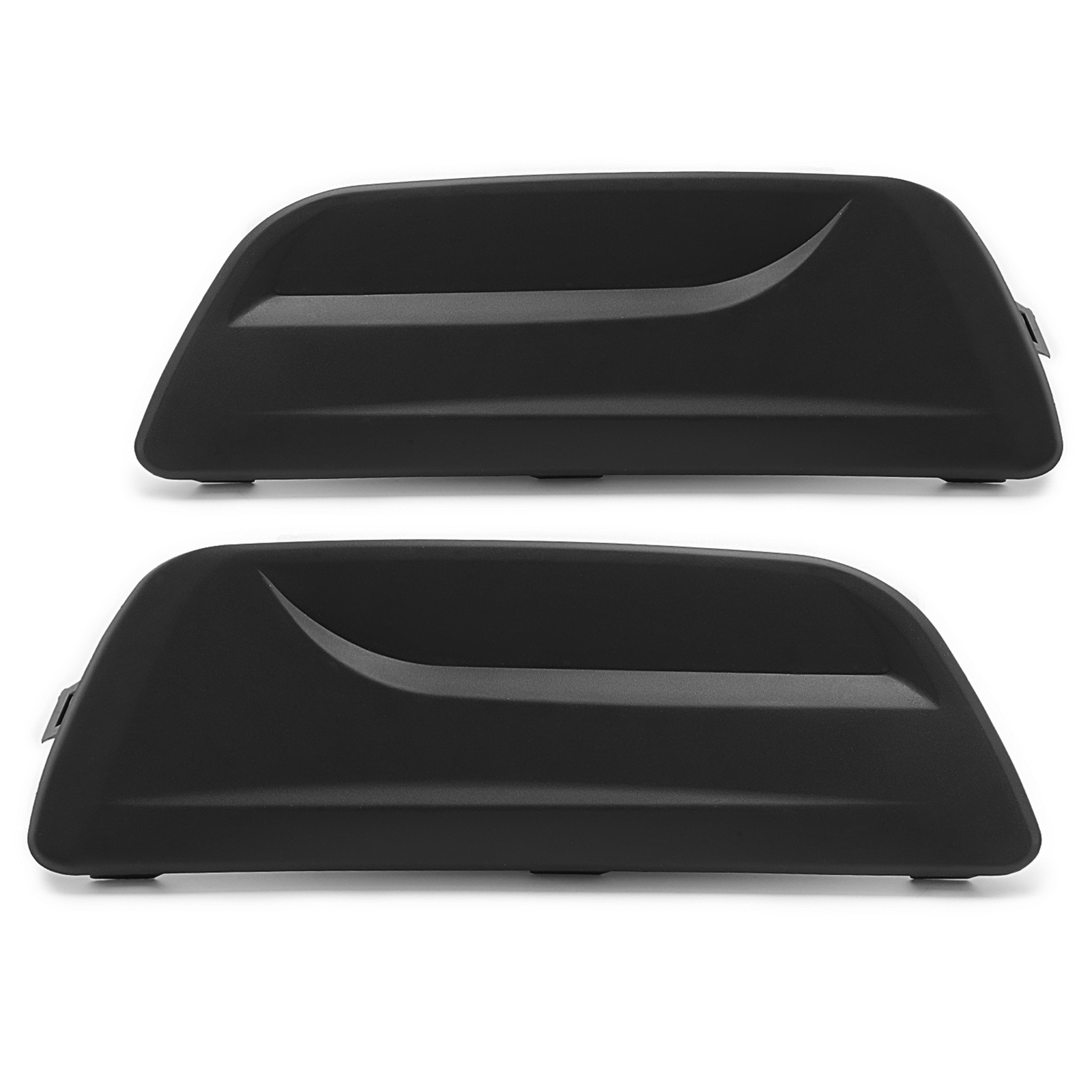 PAIR FOG LIGHT COVER LEFT & RIGHT SIDE BLACK FOR CHEVROLET MALIBU 2013-2016 NEW
