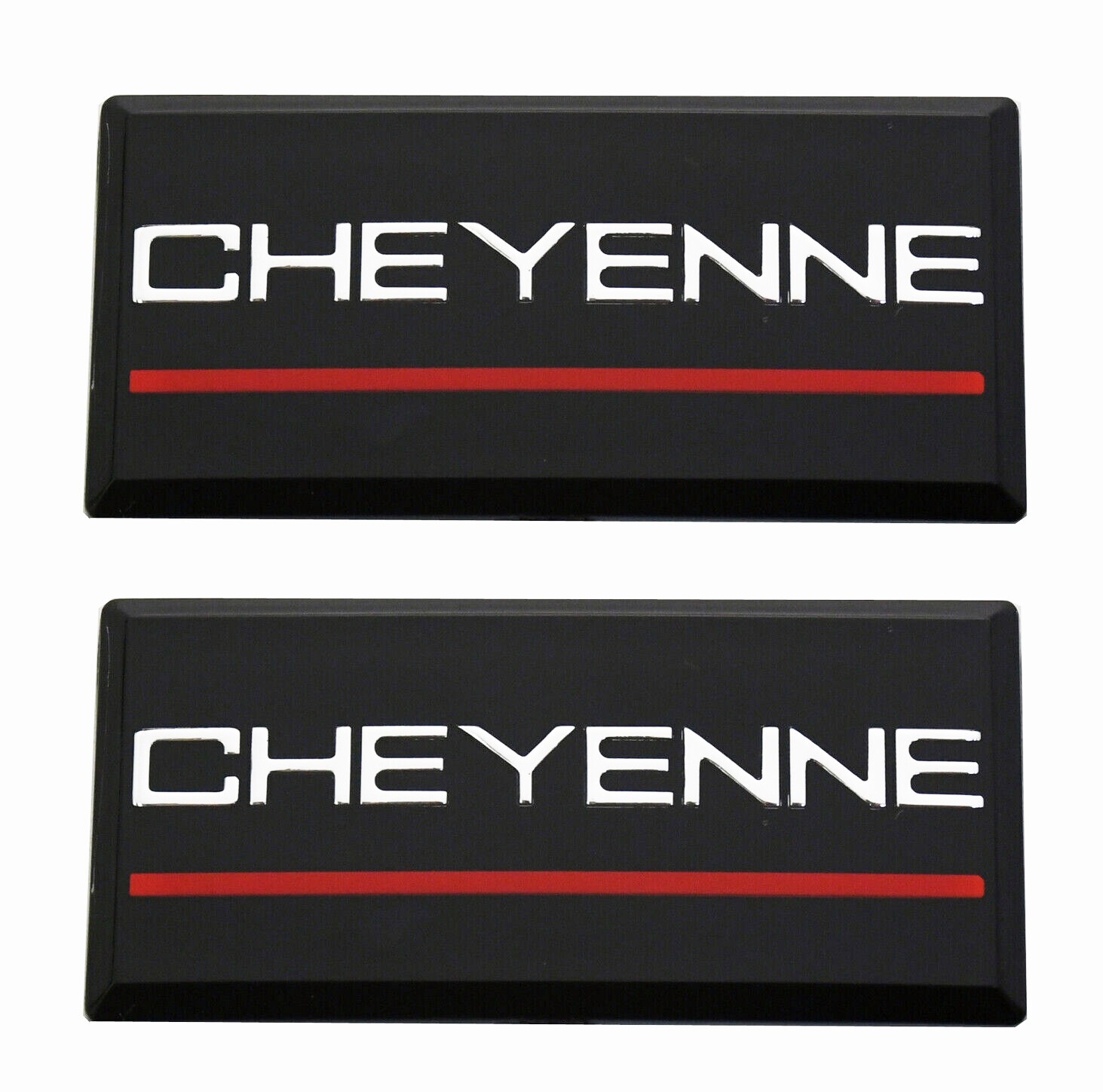 2X Fits 88-98 Cheyenne Side Roof Pillar Emblem Badge Nameplate