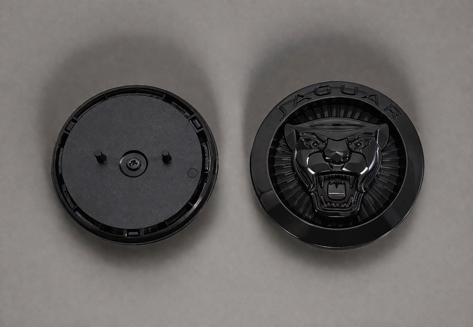 JAGUAR BLACK GROWLER GRILLE EMBLEM BADGE 86MM FRONT LOGO XF XJ F-TYPE F-PACE
