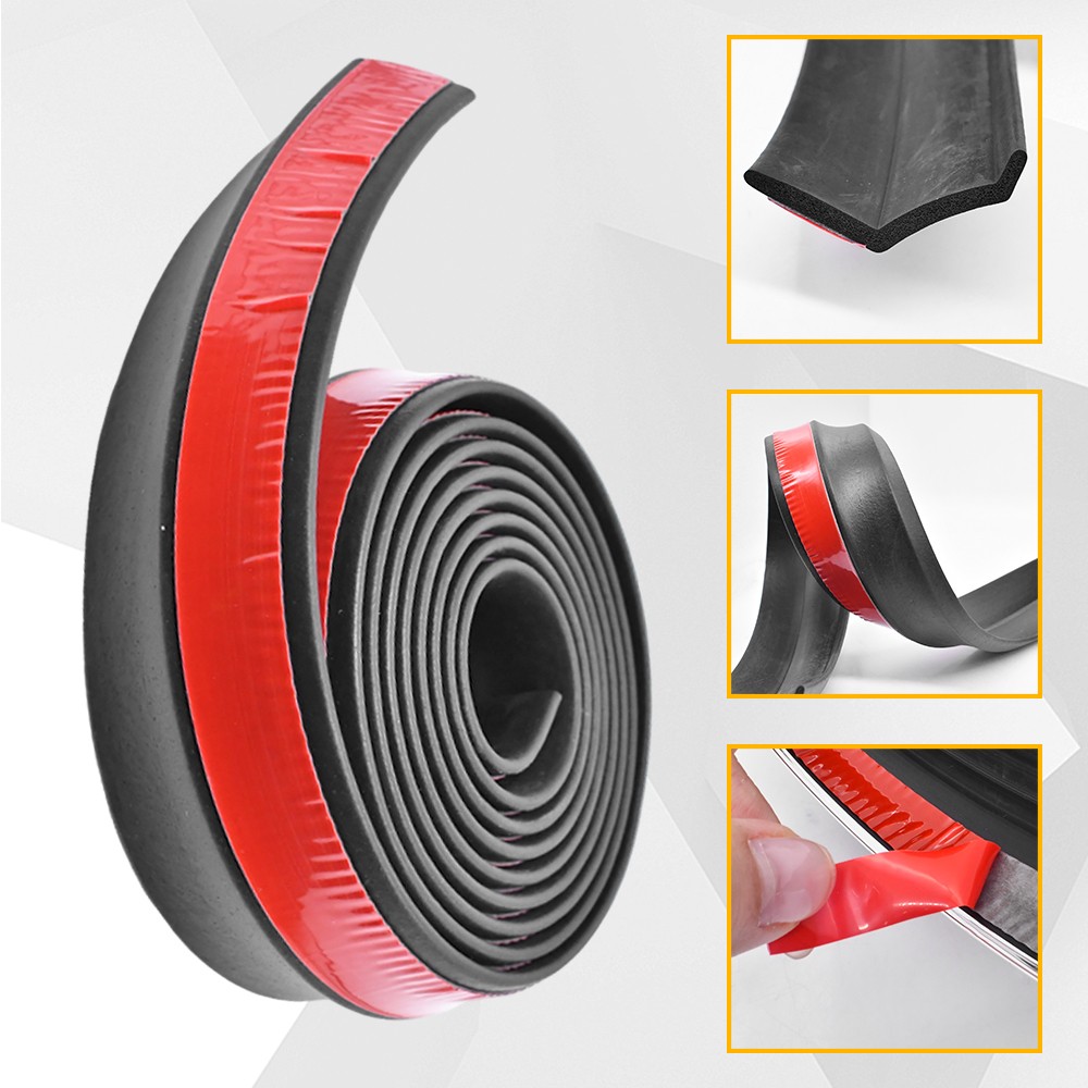 2.5M Car Front Bumper Lip Splitter Chin Spoiler Skirt Rubber Protector For Mazda