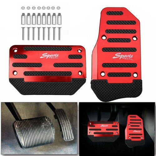 [RED] Non Slip Automatic Gas Brake Foot Pedal Pad Cover Car Auto Accessories