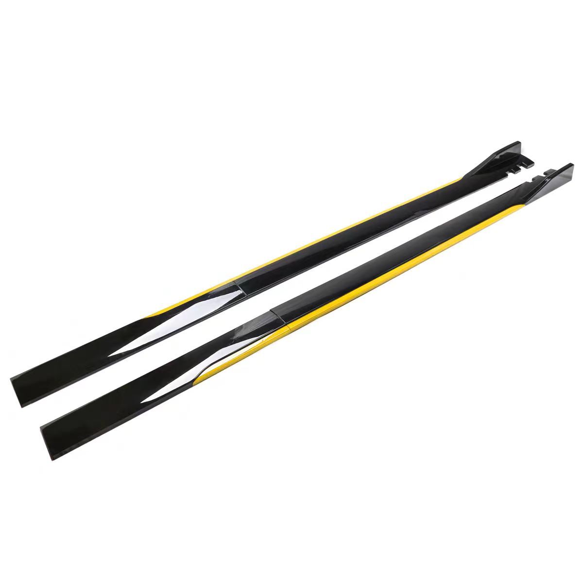 For Jeep Grand Cherokee 86.6″ Side Skirts Extensions Lip Gloss Black Trim