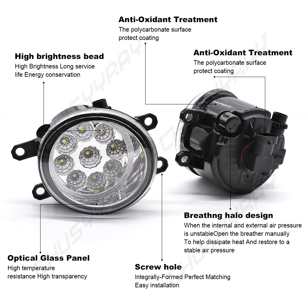 For Toyota Camry 2012-2014 Replace Halogen Fog Lights Lamp Left Right Side