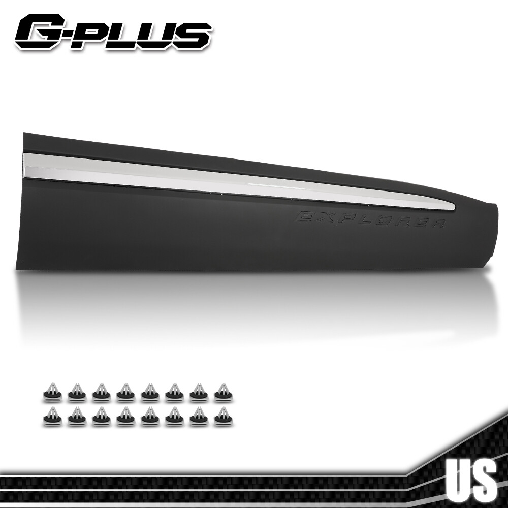 Fit For 2020-2023 Ford Explorer Front Door Lower Molding w/Chrome Trim Right