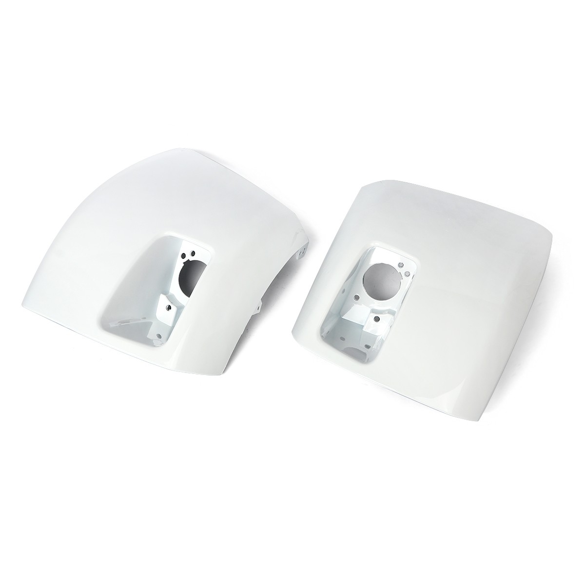 Summit White Front Bumper End Caps w/ Fog Light Hole For Silverado 1500 2007-13