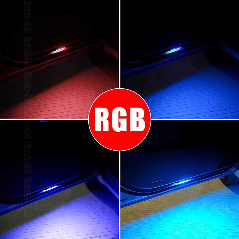 Universal Car Door Edge Warning Light Wireless Multicolor Atmosphere LED Light