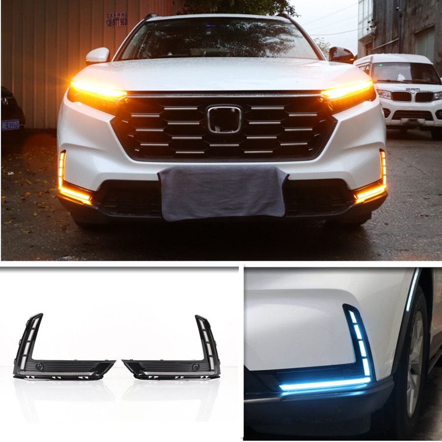 LED DRL Daytime Running Light Kit Fog Lamp For Honda CR-V CRV 2023 2024