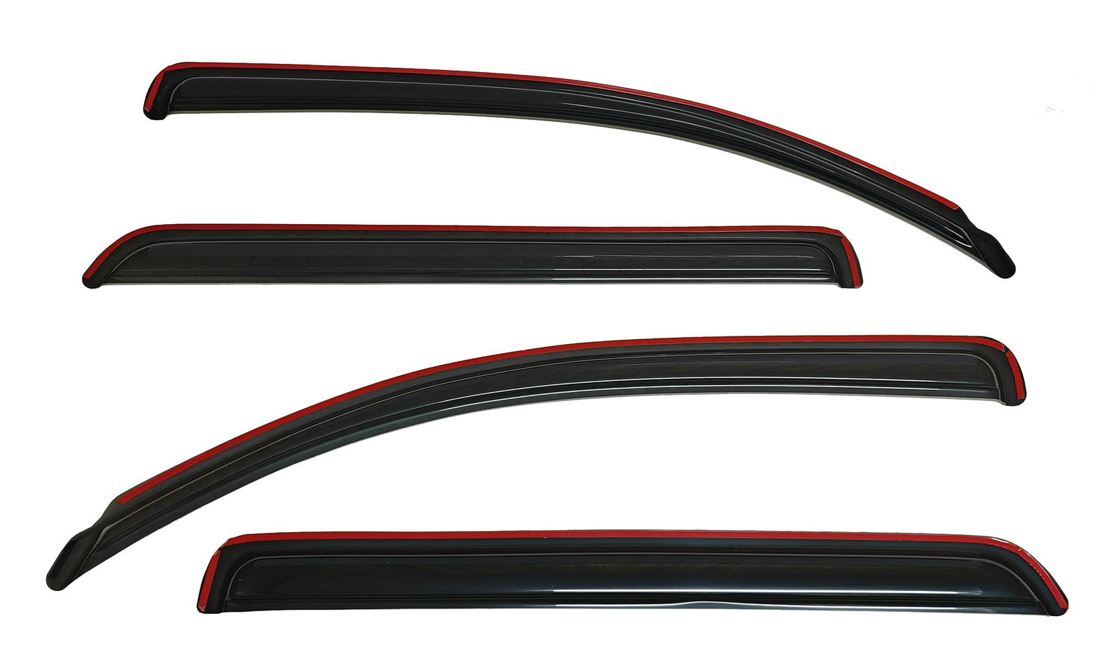 IN-CHANNEL Window Visors Sun Vent Rain Wind Guards Fit Toyota Sequoia 2008-2022
