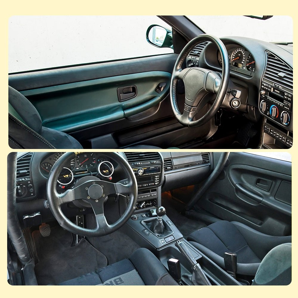 Interior Door Handle Trim Bezel For 1992-1999 BMW E36 3-Series 1996-2002 BMW Z3