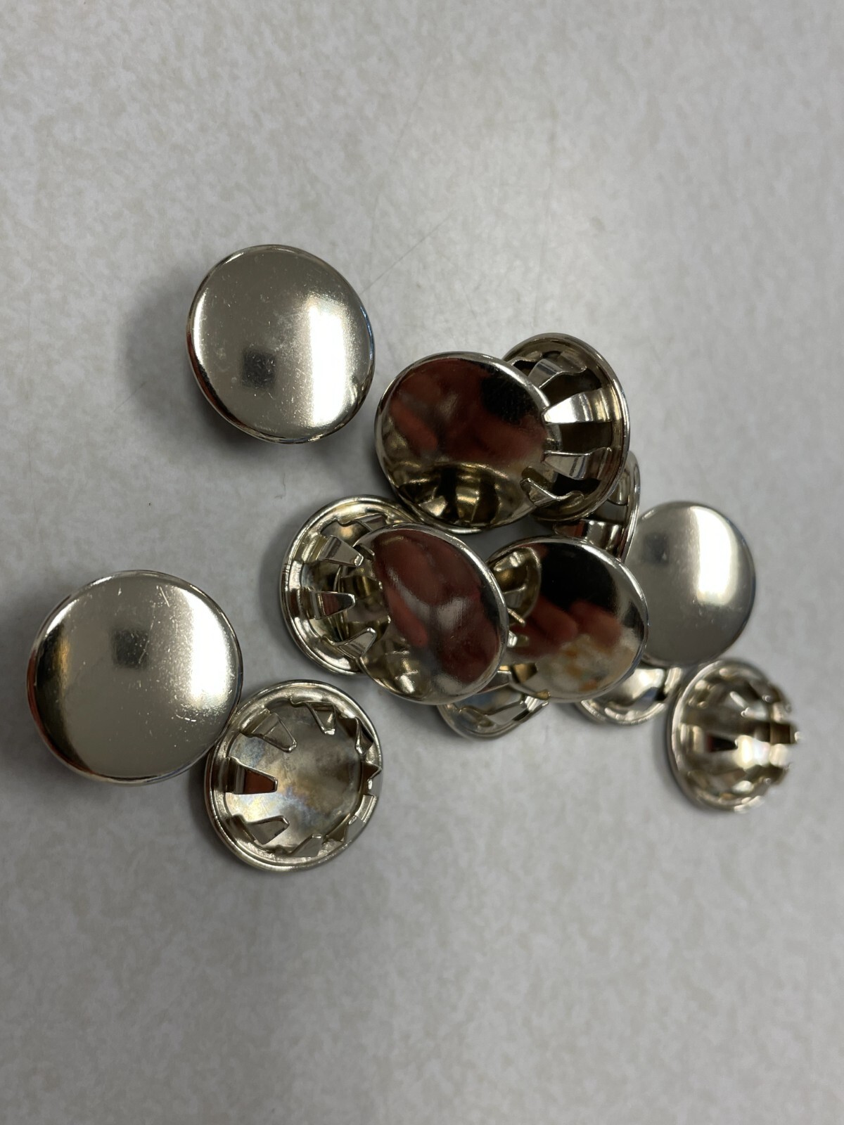 10pcs 5/8″ 16mm Steel Zinc Plated Chrome Hole Plug Cap Cover FS