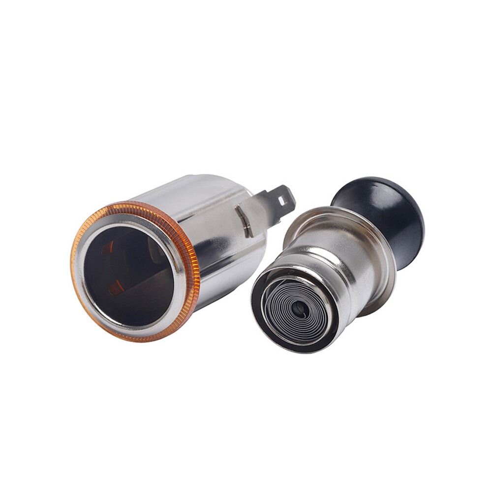 DC 12V Car Cigarette Lighter Socket w/ Cigarette Lighter Plug Replacement Parts