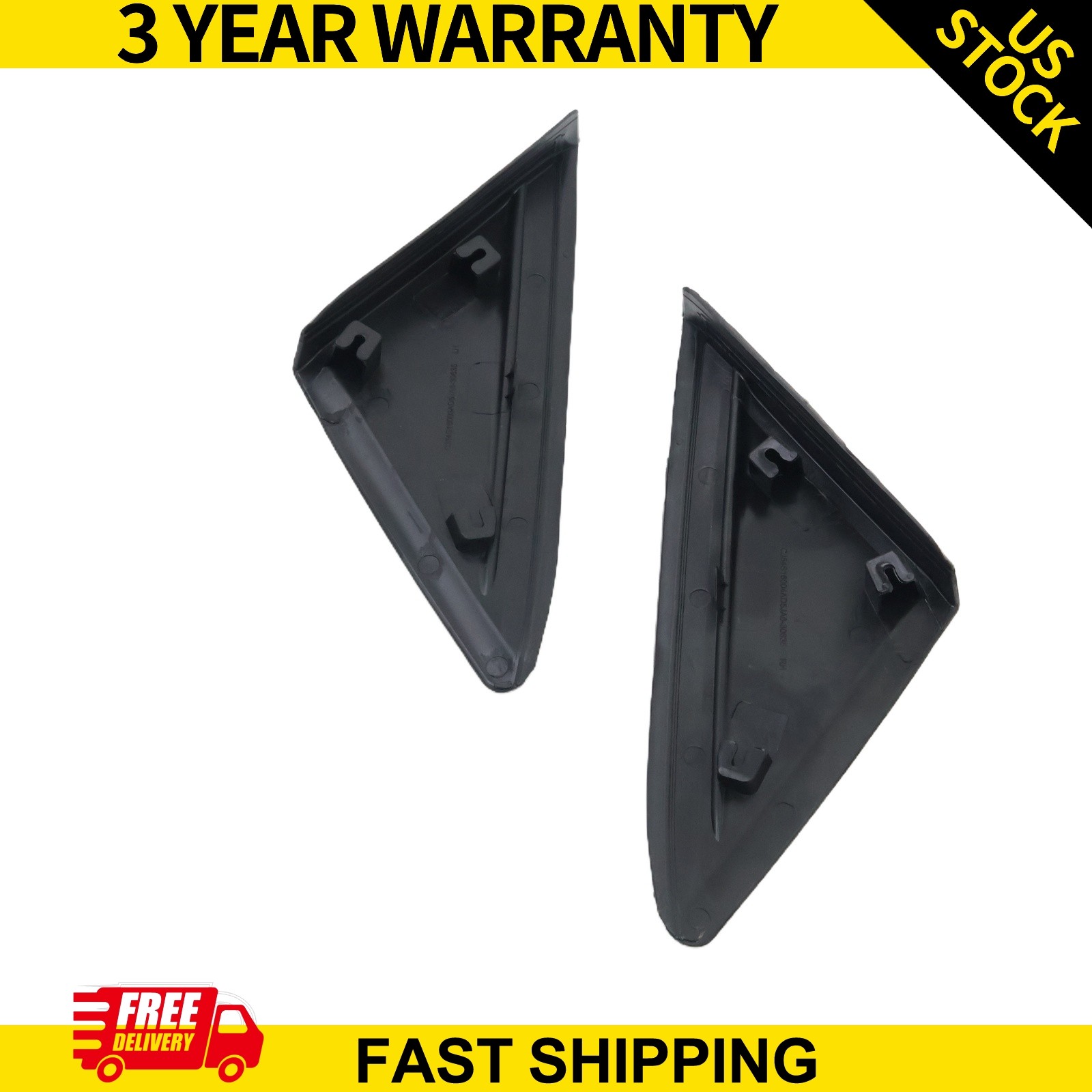 For 2013-2019 Ford Escape Front Left+Right Mirror Corner Triangle Cover