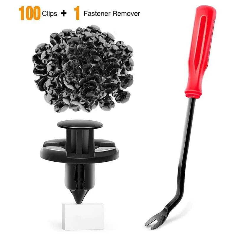 100 Pcs Hole 8mm Car Push Retainer Clips Kits For OEM Replacement 01553-09321